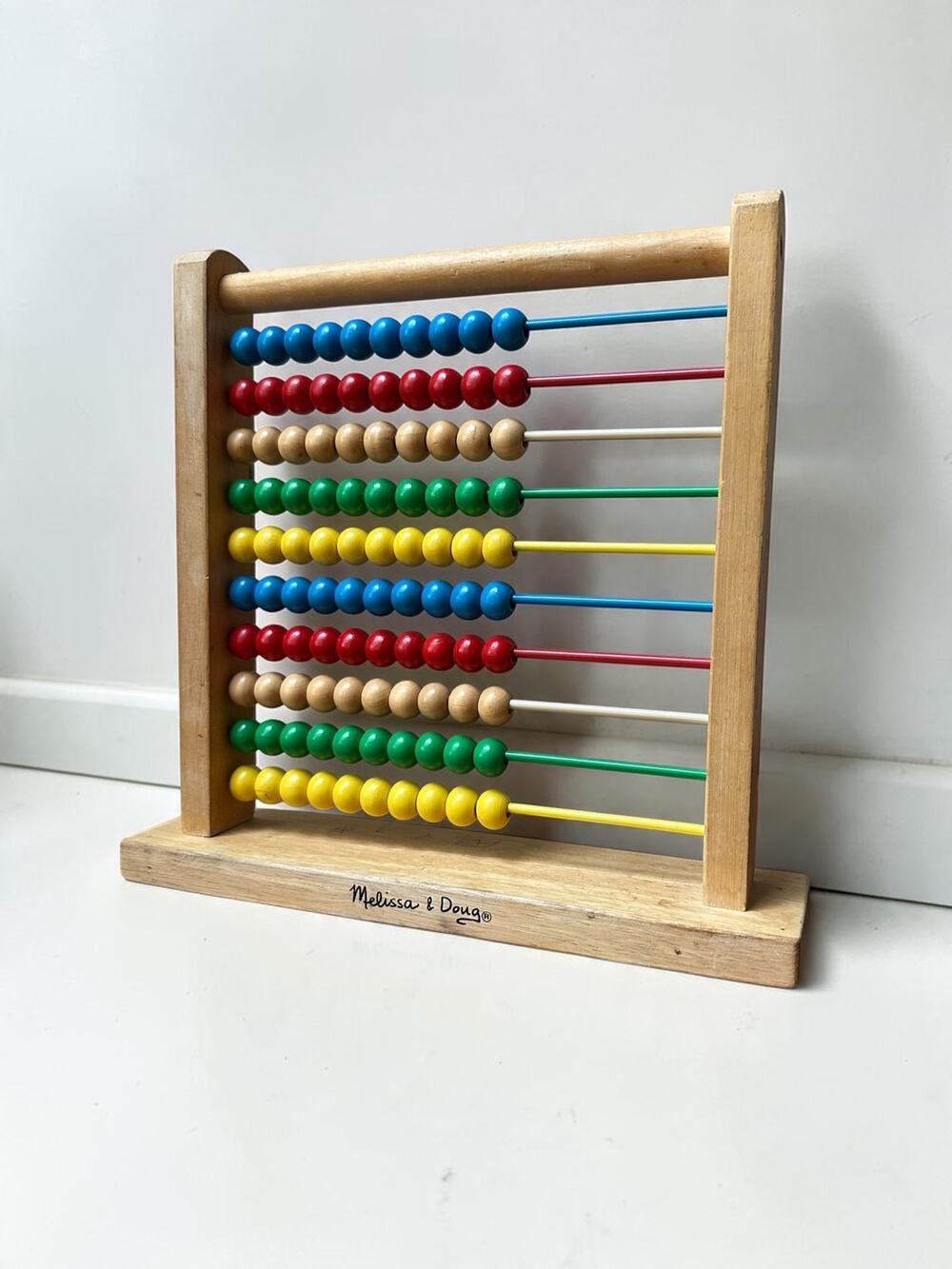 Melissa & Doug Wooden Abacus 12” Multicolored